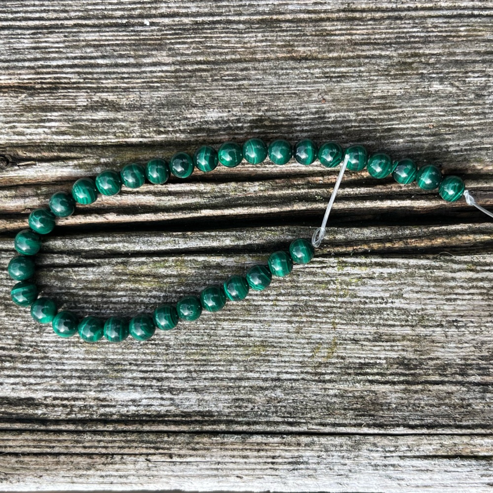Malachite Bead Strand